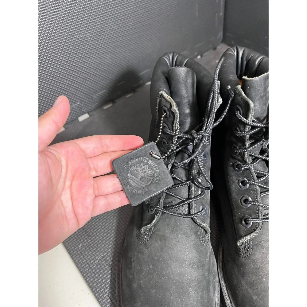 Timberland 6 Inch Premium Boot Mens 10.5‎ Black Waterproof Primaloft Insulated